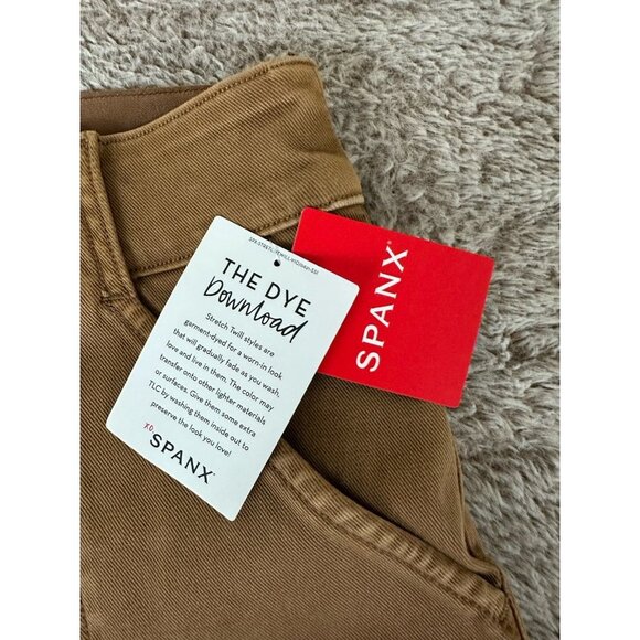 Spanx Stretch Twill Ankle Cargo Pants HONEY GLOW Women's SIZE SP 20311Q - Picture 7 of 16